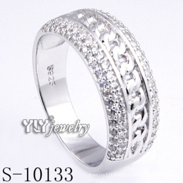 Classic 925 Sterling Silver Zirconia Women Ring (S-10133)